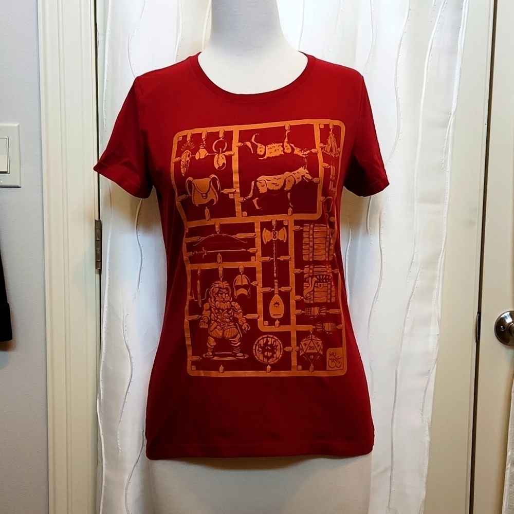 LootWear Dungeons & Dragons Maroon Shirt